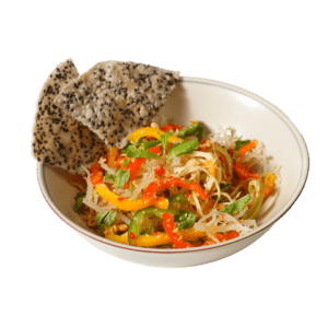 Gỏi Vị Quê, món gỏi chay với rong sụn và bắp chuối - Nhà hàng chay Vì Quẻ Kitchen