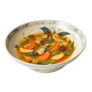 Canh chua lá é, món canh chua lá é chay theo khẩu vị miền Trung