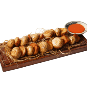 Khoai ôm nấm mỡ đút lò, món khoai tây nấm đút lò chay với sốt đặc biệt - Nhà hàng chay Vì Quẻ Kitchen