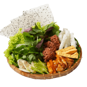 Mẹt Cuốn (Bamboo tray rolls)- Nhà hàng chay Vì Quẻ Kitchen