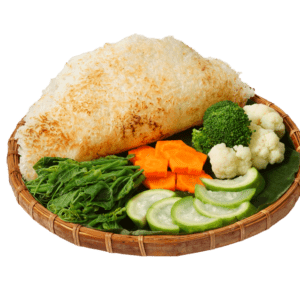 Mẹt giòn Vị Quê (Vi Que Crunchy with clay pot sauce)- Nhà hàng chay Vì Quẻ Kitchen