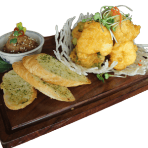 Pate nấm bông cải xanh sốt Vị Quê, món pate nấm chay ăn kèm bông cải xanh - Nhà hàng chay Vì Quẻ Kitchen