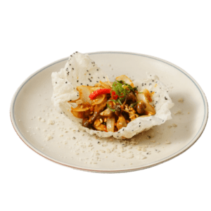 Nấm mối sốt me cay (Sauteed black termitomyces with tamarind sauce)- Nhà hàng chay Vì Quẻ Kitchen