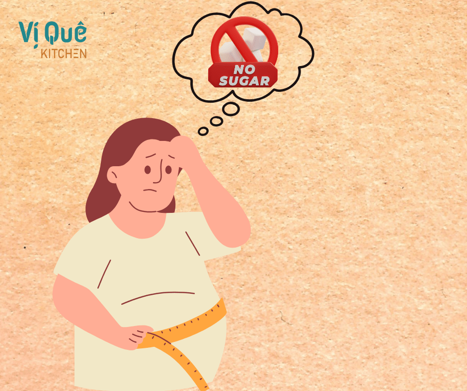 Minh họa nỗi sợ đường và chất béo, một trong những sai lầm dinh dưỡng hiện đại dẫn đến mất cân bằng cơ thể và bệnh tật.